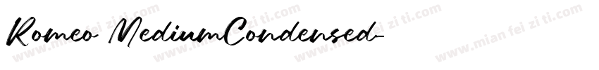 Romeo MediumCondensed字体转换